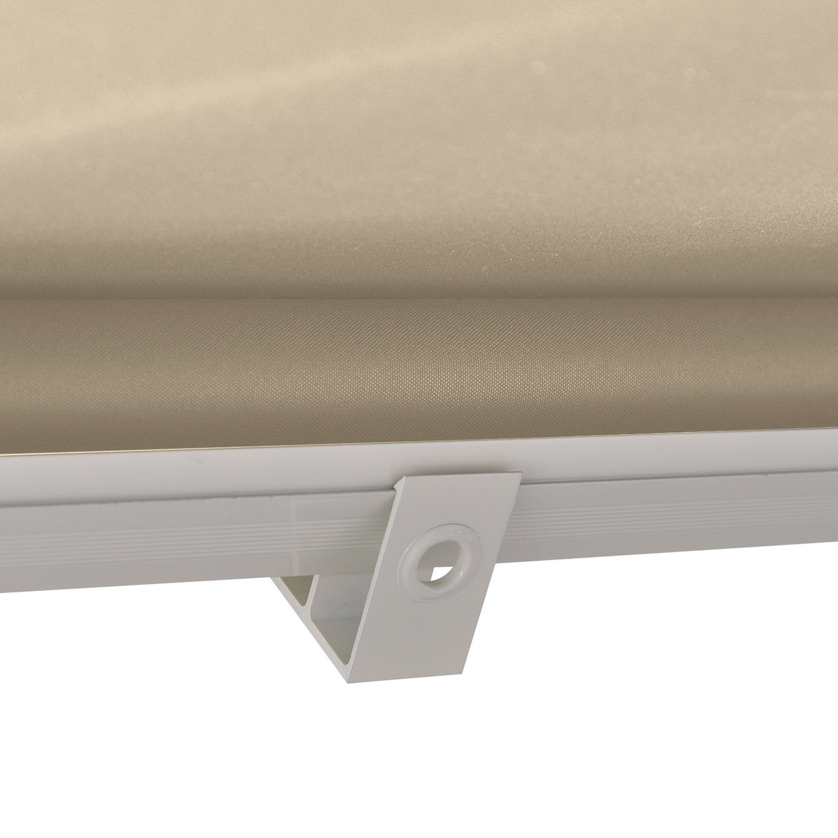 easycomfort easycomfort tenda da sole avvolgibile a parete a caduta beige 180x70cm