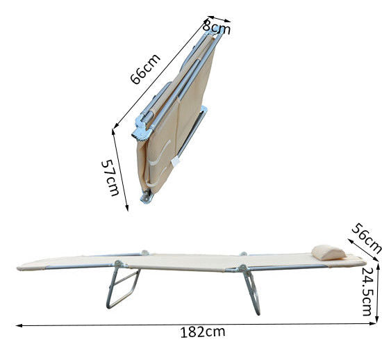 easycomfort easycomfort sdraio pieghevole reclinabile con cuscino da giardino spiaggia beige