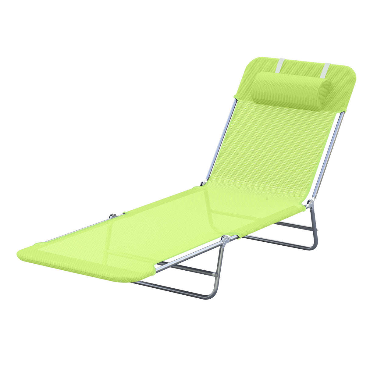 easycomfort easycomfort sdraio pieghevole reclinabile con cuscino da giardino spiaggia verde chiaro