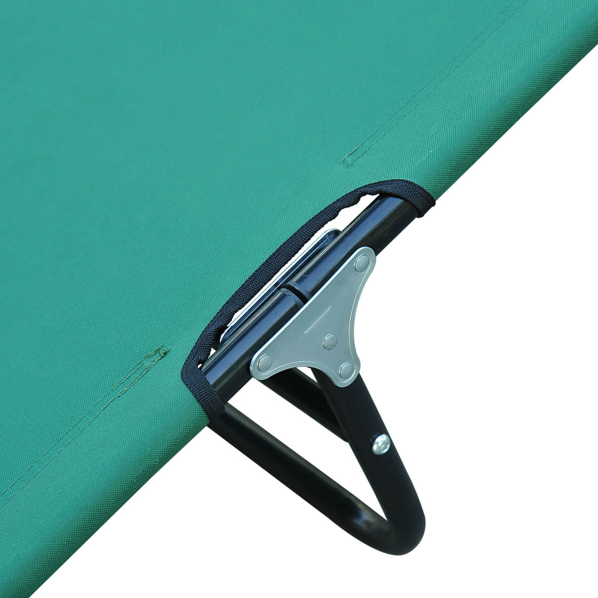 easycomfort sdraio da giardino pieghevole con schienale reclinabile su 4 posizioni 190x56x28cm verde