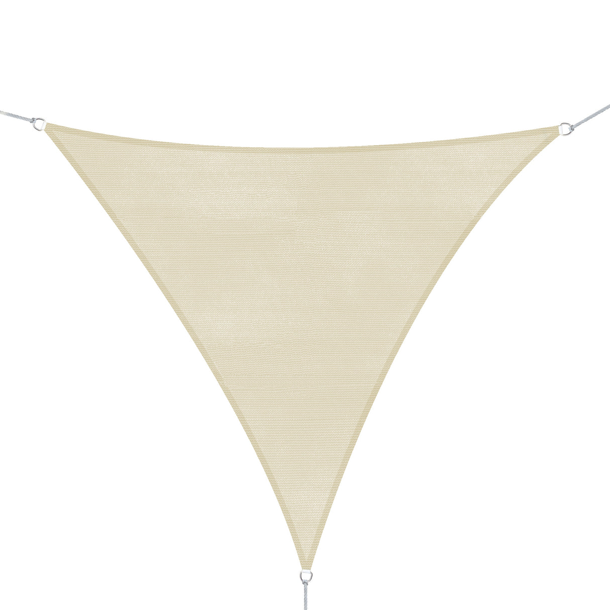 easycomfort easycomfort tenda da sole triangolare tenda a vela anti uv crema 5x5x5m
