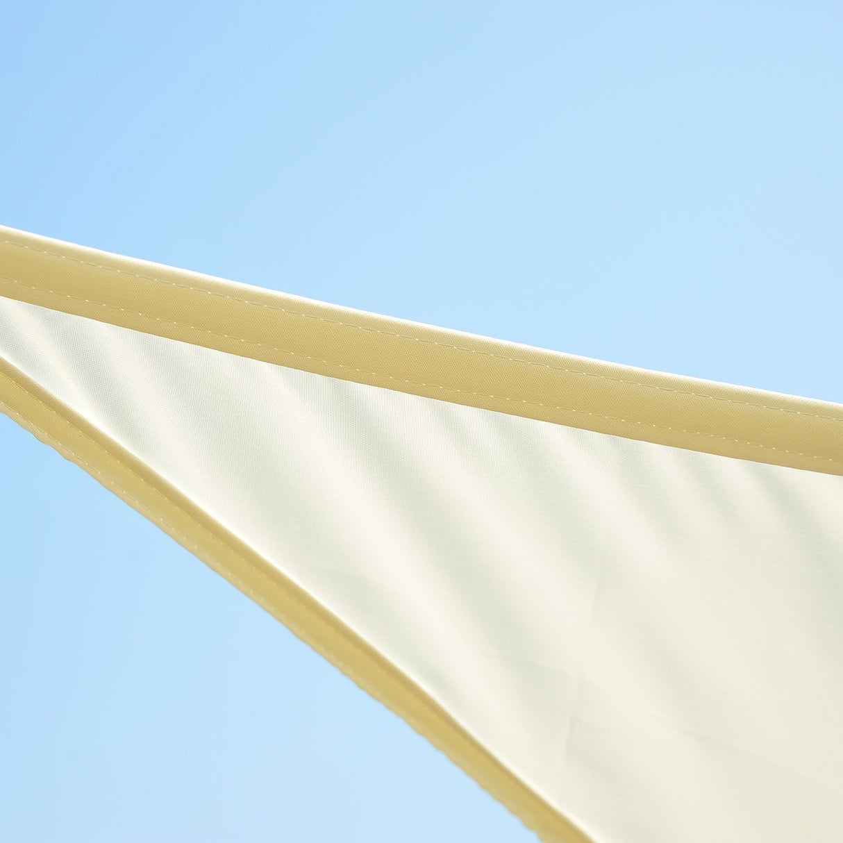 easycomfort easycomfort tenda da sole triangolare crema 6x6x6m