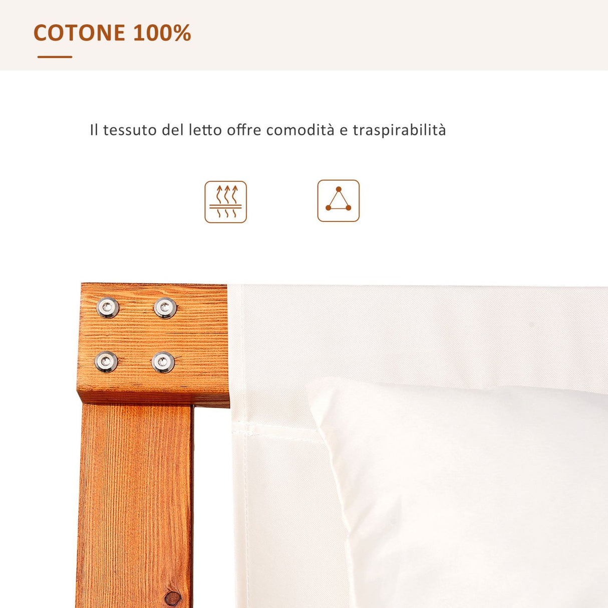 easycomfort easycomfort lettino amaca da giardino struttura in legno in cotone per 2 persone