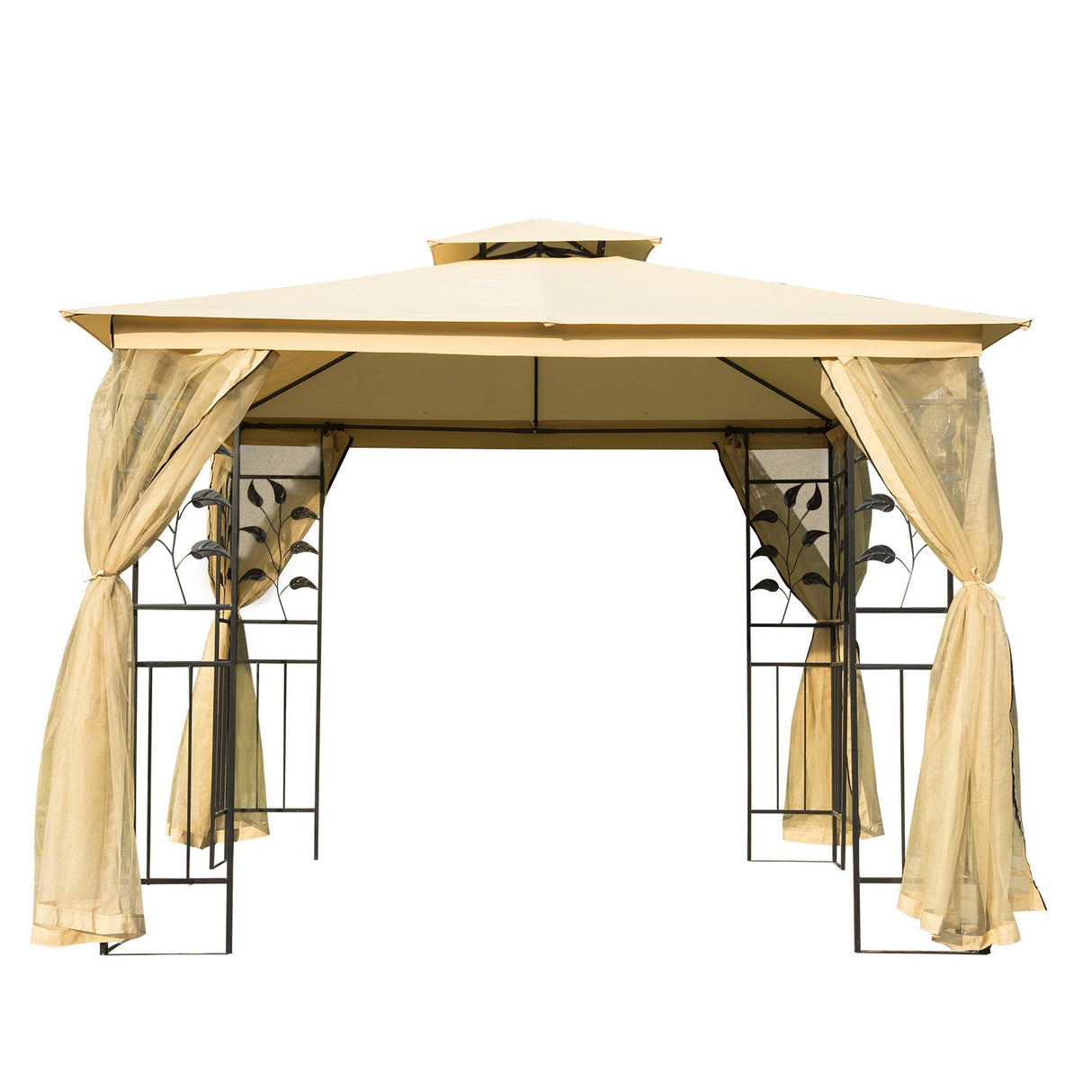 easycomfort easycomfort gazebo da giardino di lusso tendone da giardino 3x3 m