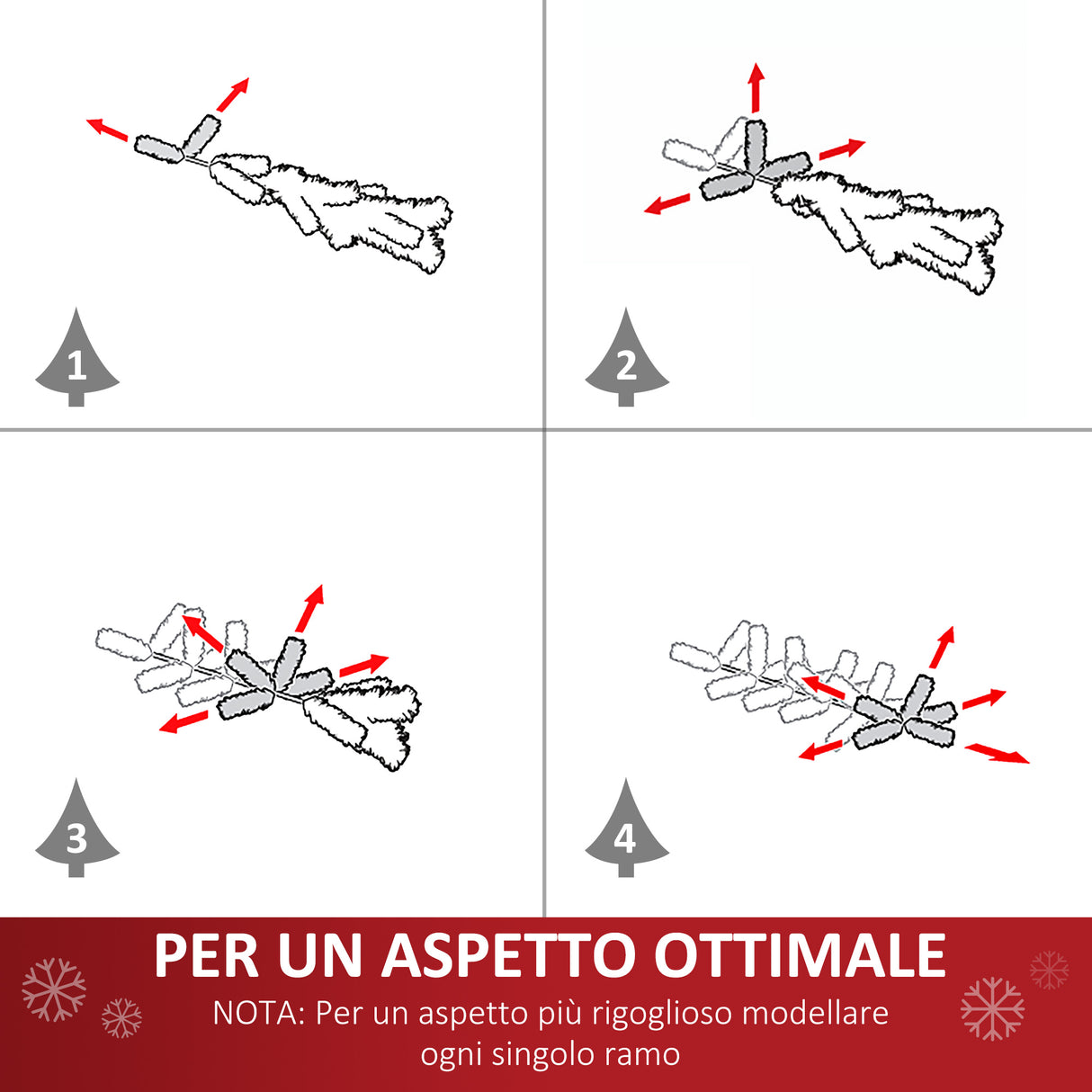easycomfort easycomfort albero di natale artificiale 120cm a fibra ottica e 16 luci led a forma di stella