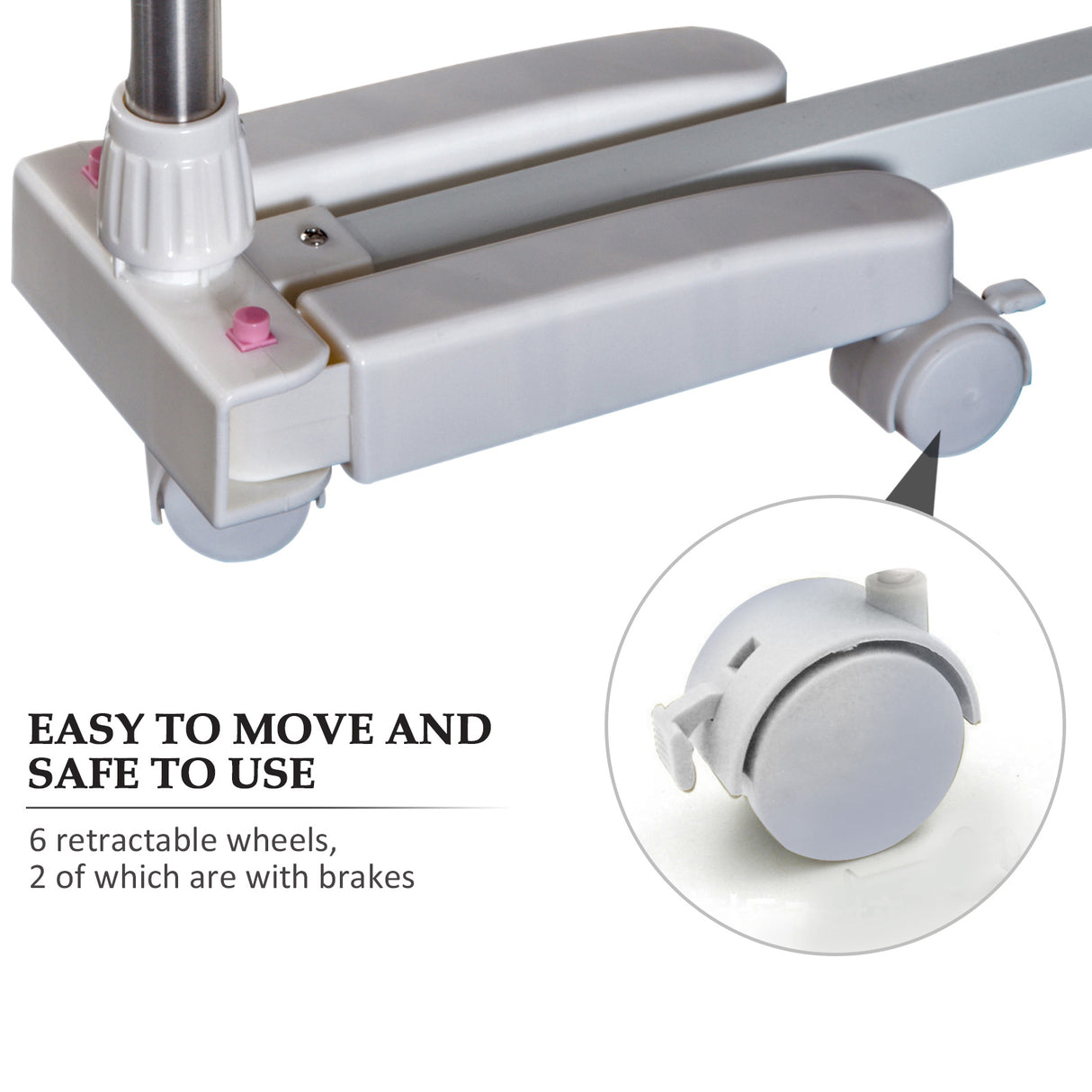 easycomfort easycomfort stendino verticale pieghevole in acciaio e plastica con 6 ruote e 4 ripiani regolabili 142x55x172 cm ean 8054144135915