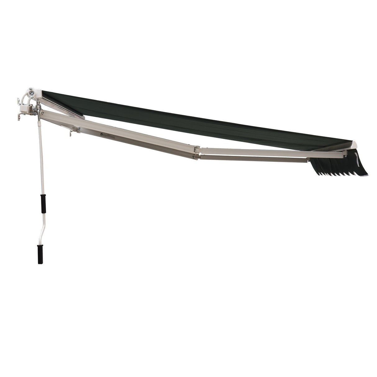 easycomfort easycomfort tenda da sole avvolgibile manuale a parete tessuto di poliestere 2.5 2m verde