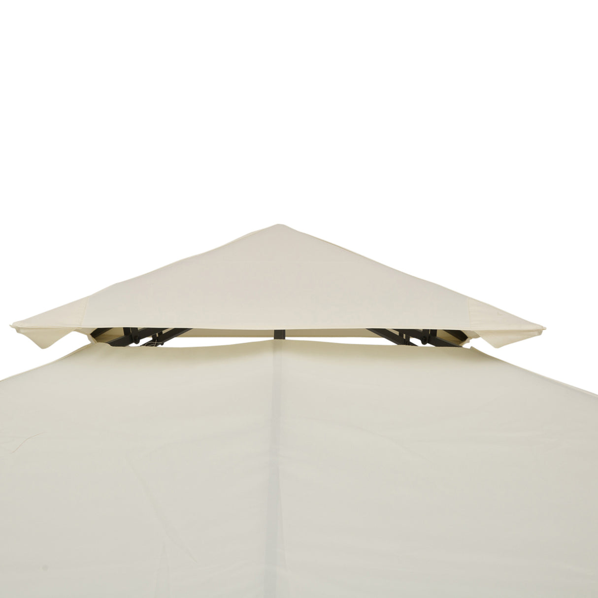 easycomfort easycomfort tetto di ricambio impermeabile per gazebo da giardino doppio tetto 3x3m crema