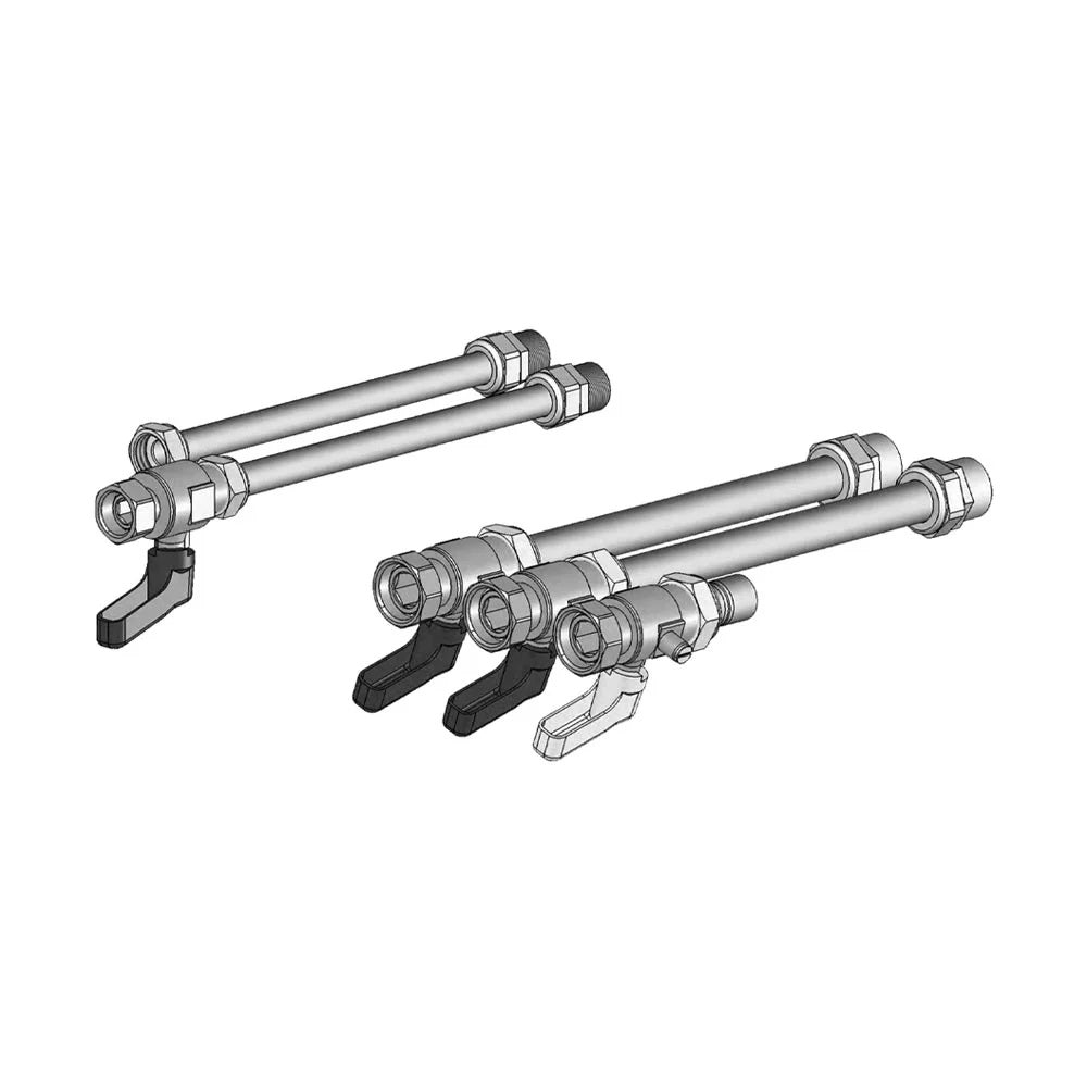 ariston kit idrualico ariston con tubi 4 rubinetti per caldaie con bollitore 3318435