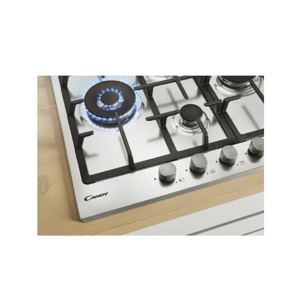 candy piano cottura a gas candy chg6d4wx collezione idea 4 fuochi l595xp51 acciaio inox ean 8016361967014