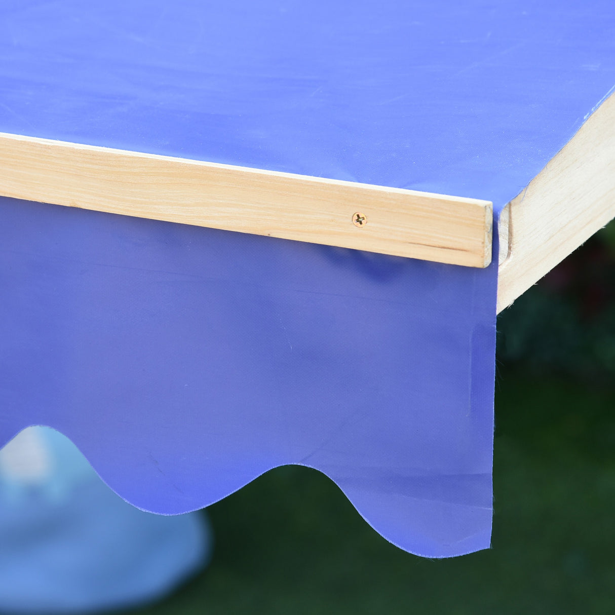 easycomfort easycomfort sabbiera per bambini in legno con panca e tettuccio parasole regolabile 120x120x120cm