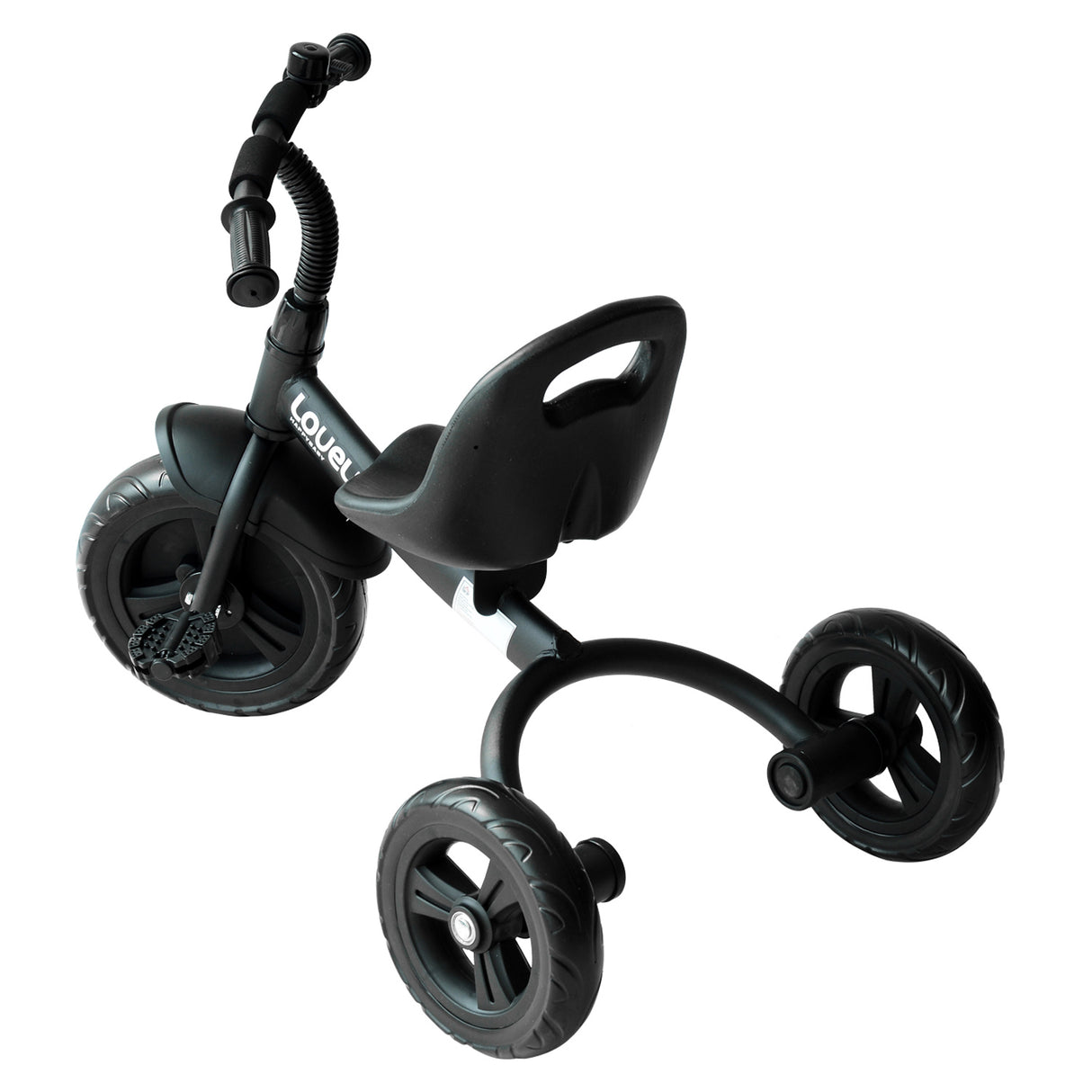 easycomfort easycomfort triciclo per bimbo con campanello parafango ruota speciale nero 74x49x55cm