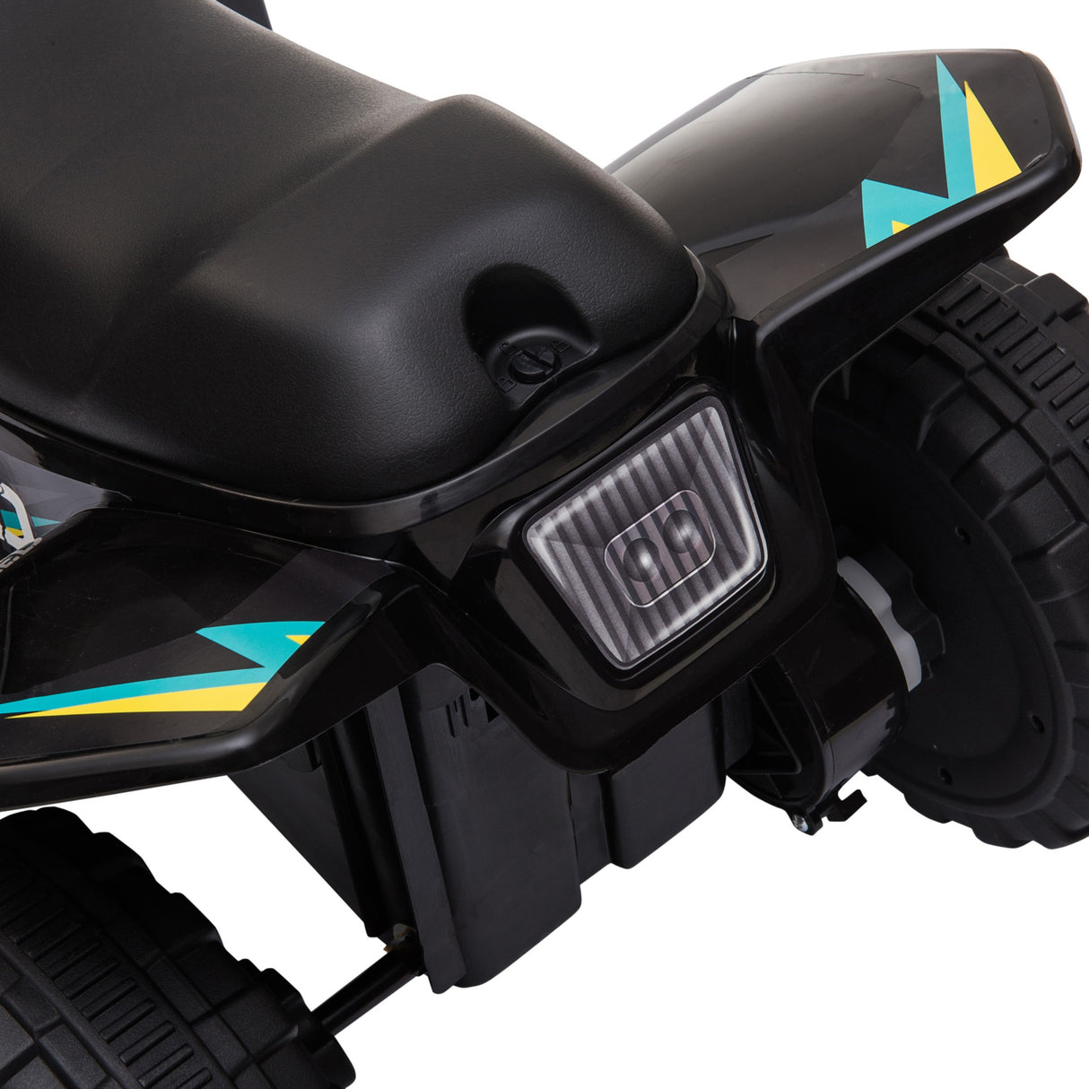 easycomfort easycomfort quad elettrico per bambini 18 36 mesi con batteria ricaricabile da 6v 72x40x45 5 cm nero