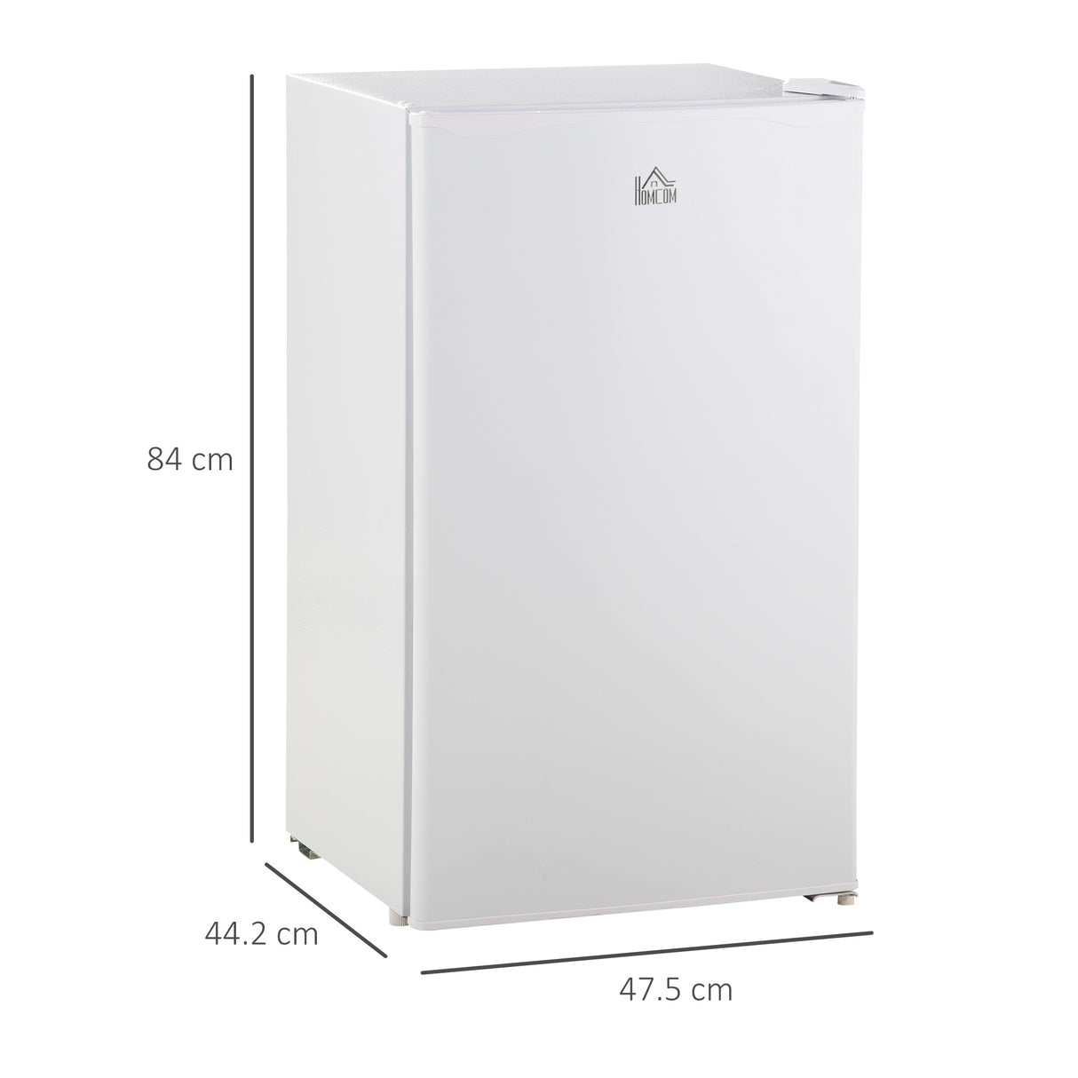 easycomfort frigo portatile da 91l con termostato regolabile scaffali a parete ripiani e un cassetto in metallo e plastica 47.5x44.2x84cm bianco