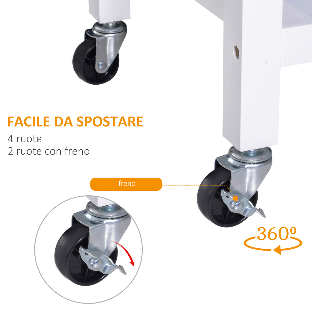 easycomfort easycomfort carrello da cucina classico con cassetti e ruote in legno salvaspazio 89x40x84cm ean 8054144134314