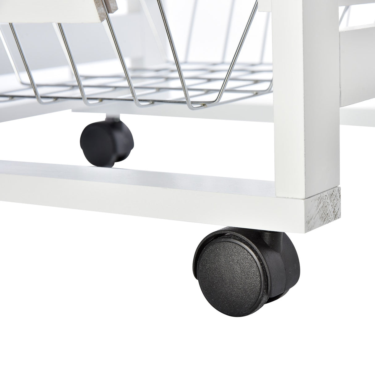 easycomfort easycomfort carrello isola da cucina salvaspazio in legno di pino carrello portavivande con 4 ruote cassetto 3 cesti estraibili portafrutta bianco ean 8054111845854