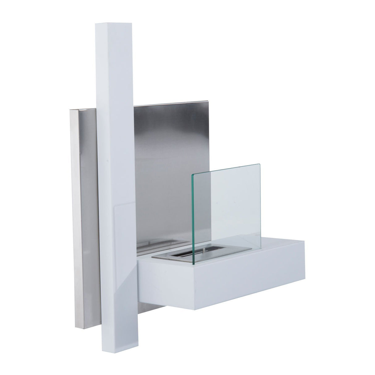 easycomfort easycomfort camino a bioetanolo in acciaio inox serbatoio 1.5lt 75 x 22 x 63cm