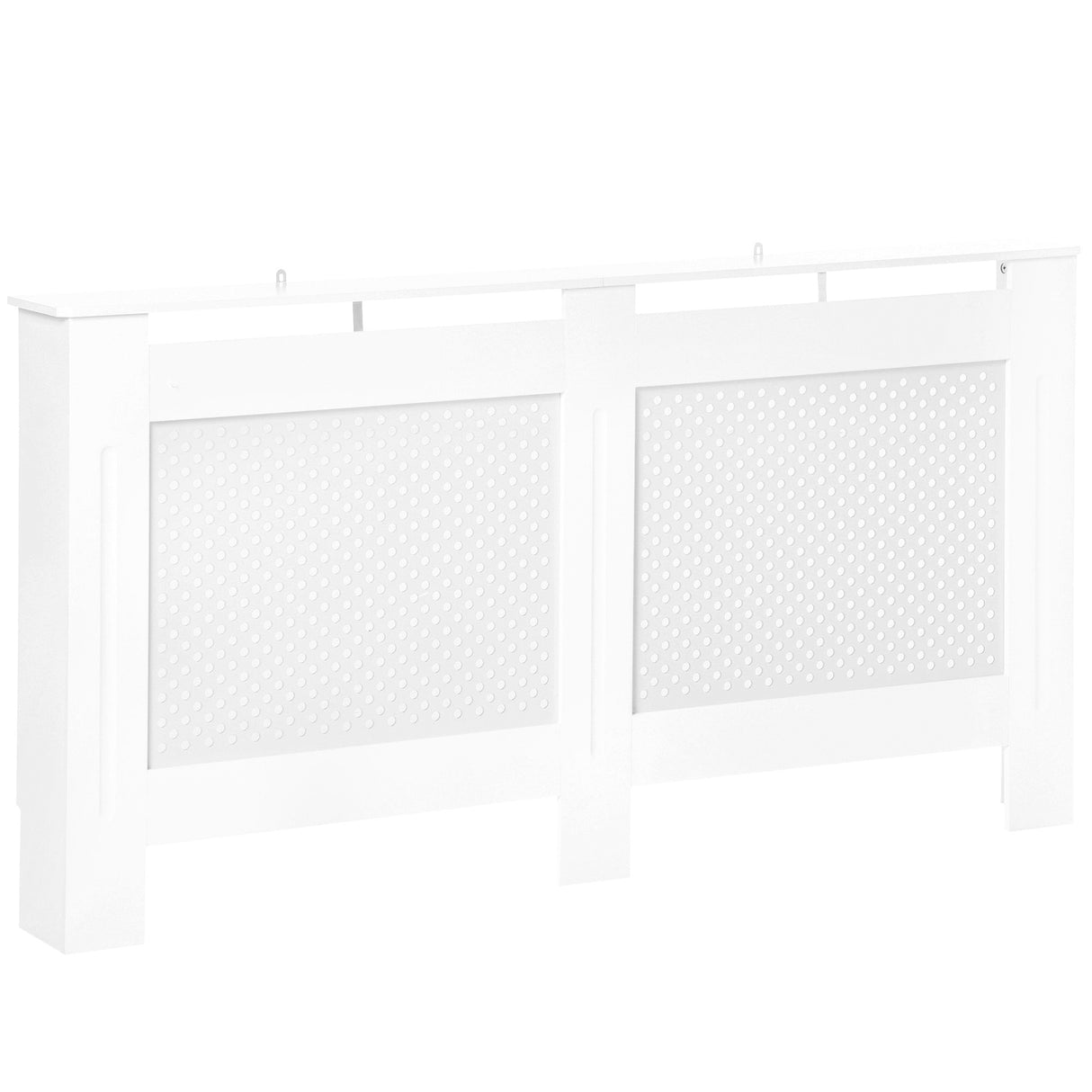 easycomfort copritermosifone in legno a griglia bianco 151.5x82x19cm