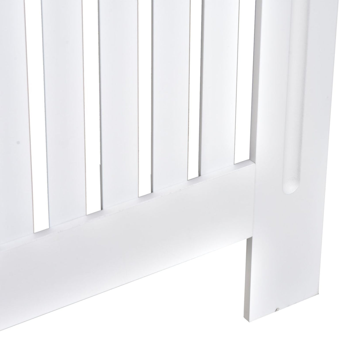 easycomfort easycomfort copritermosifone in legno mdf bianco con doghe verticali 78x19x81cm