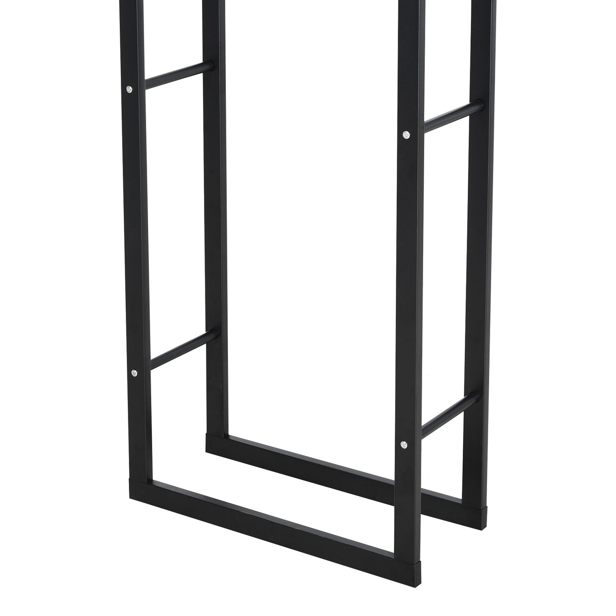 easycomfort easycomfort scaffale legnaia per casa e giardino portata 100kg nero 60x25x150cm