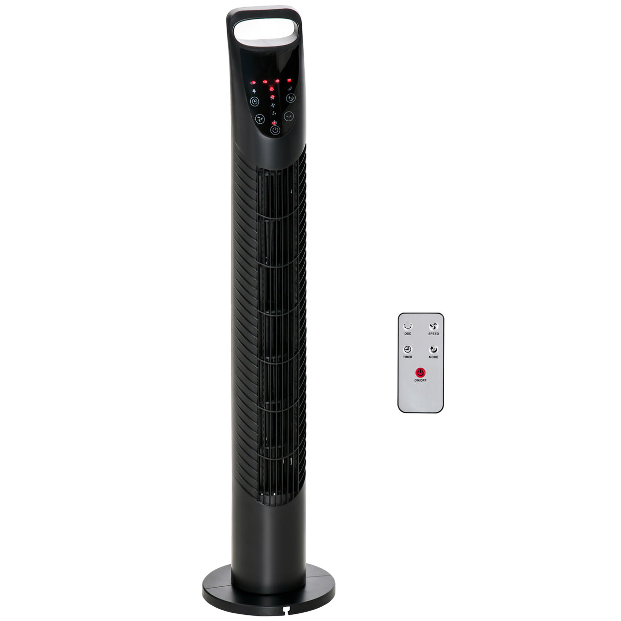 easycomfort easycomfort ventilatore a colonna con telecomando fino a 5m oscillante 70 con 3 modalita e 3 velocita timer 7 5h 40w nero 18x78 5cm