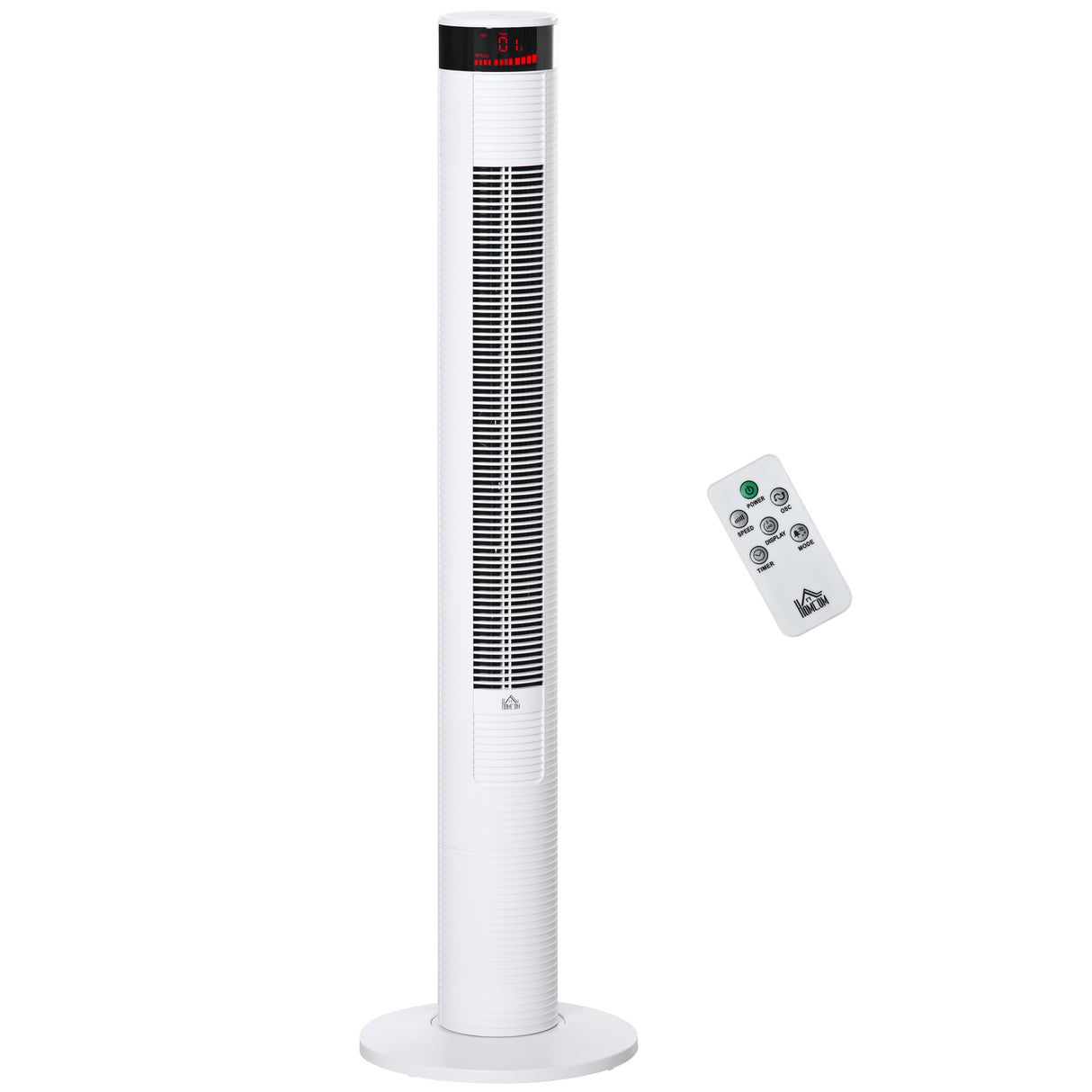 easycomfort ventilatore a colonna con 3 velocita e 4 modalita timer di 12h pannello led e telecomando bianco