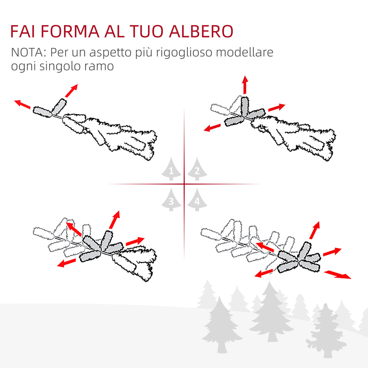 easycomfort easycomfort albero di natale artificiale gigante 180cm realistico decorazione di natale con 696 rami base pieghevole e rimovibile
