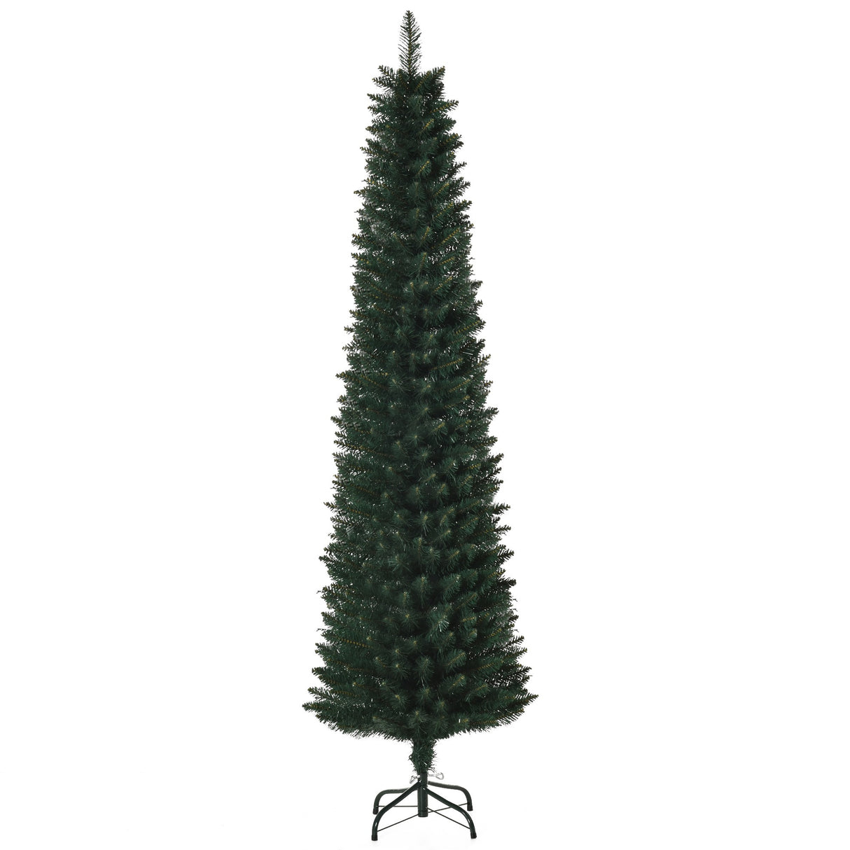 easycomfort easycomforthomcm albero di natale artificiale alto con base pieghevole 380 rami in pvc e metallo 180cm verde