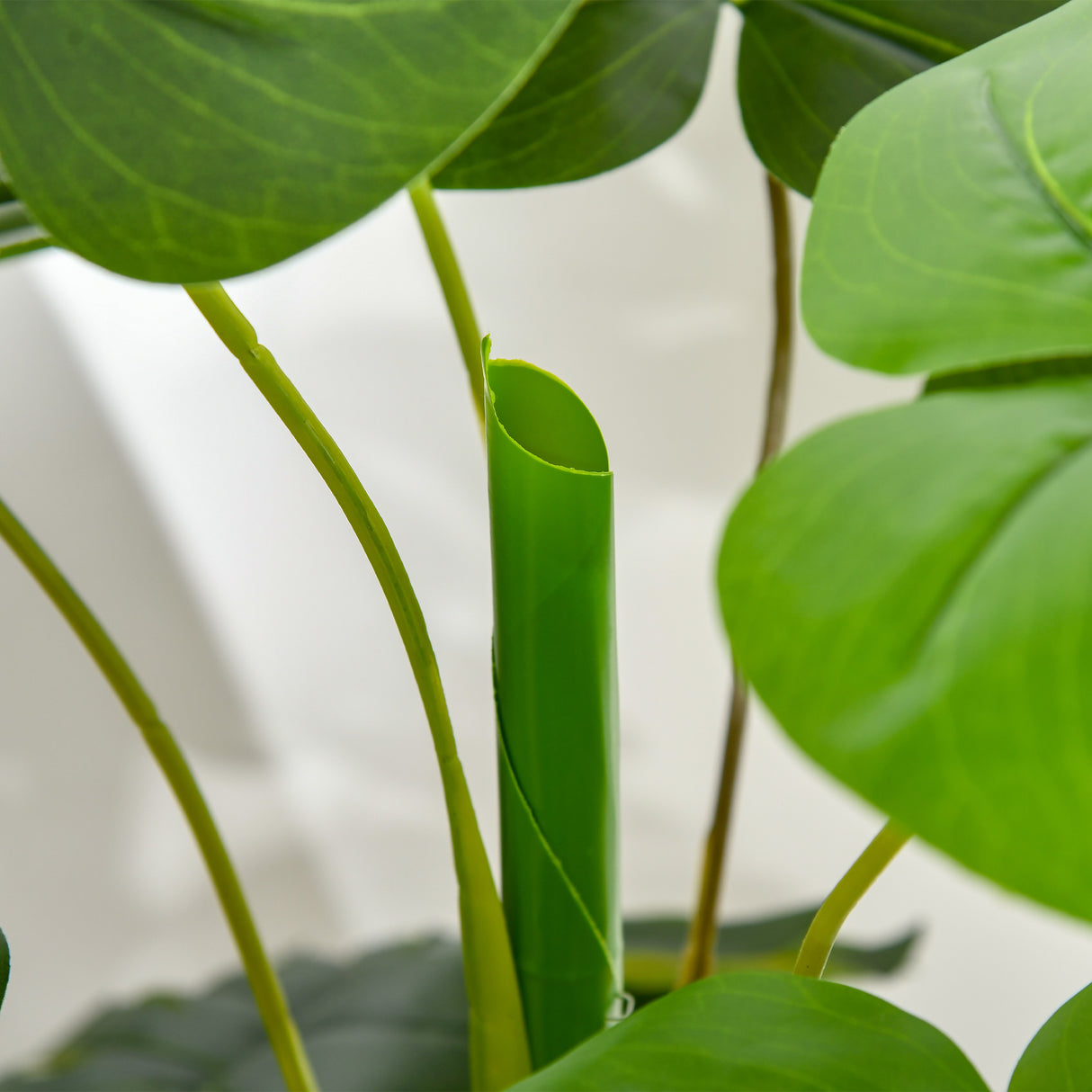 easycomfort monstera pianta artificiale per interno ed esterno pianta finta realistica con 20 foglie 120cm