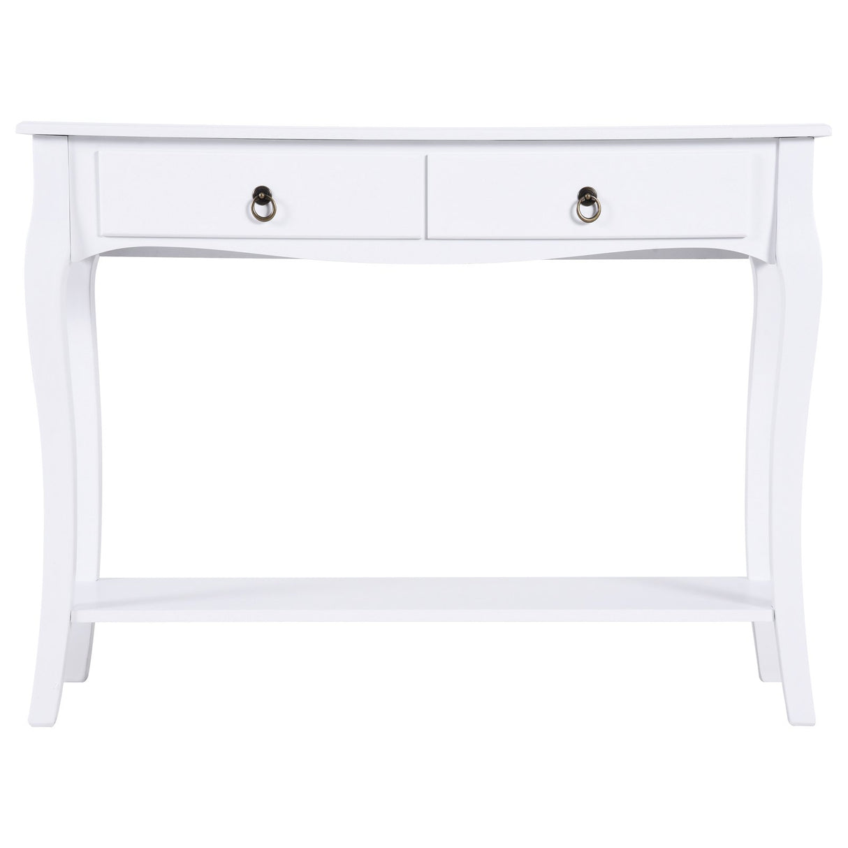 easycomfort easycomfort mobiletto tavolo consolle da ingresso moderno con 2 cassetti casa legno 100 33 75cm bianco ean 8054111849685