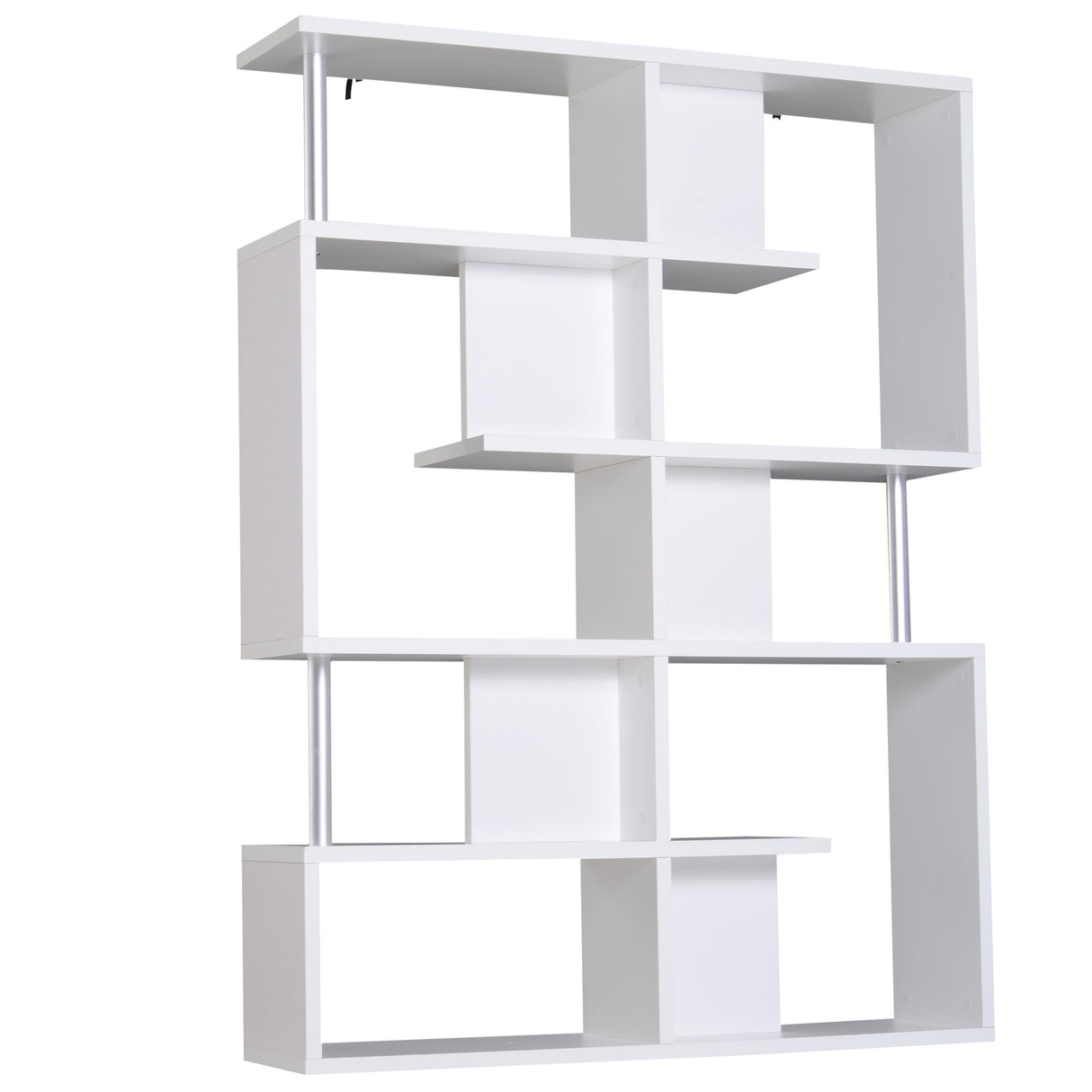 easycomfort easycomfort scaffale libreria ad s 5 ripiani design moderno soggiorno ufficio salotto legno bianco 120 x 28 6 x 160 cm