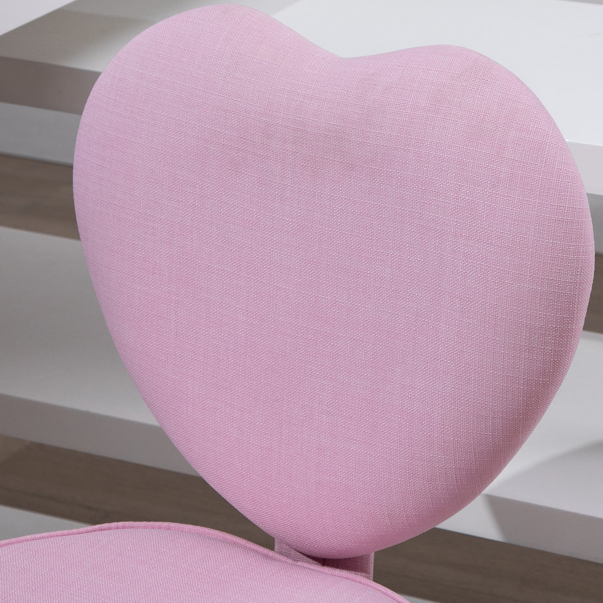 easycomfort easycomfort sedia per scrivania a forma di cuore con 5 rotelle e altezza regolabile in tessuto rosa 40x50x79 89cm ean 8054144131924