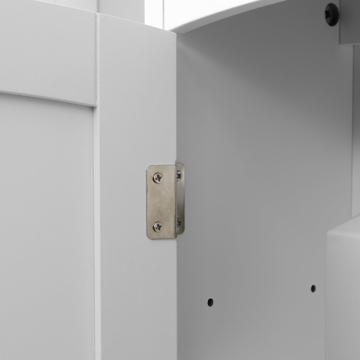 easycomfort easycomfort mobile pensile bagno a unanta con mensola regolabile 41x18 5x52cm bianco e grigio
