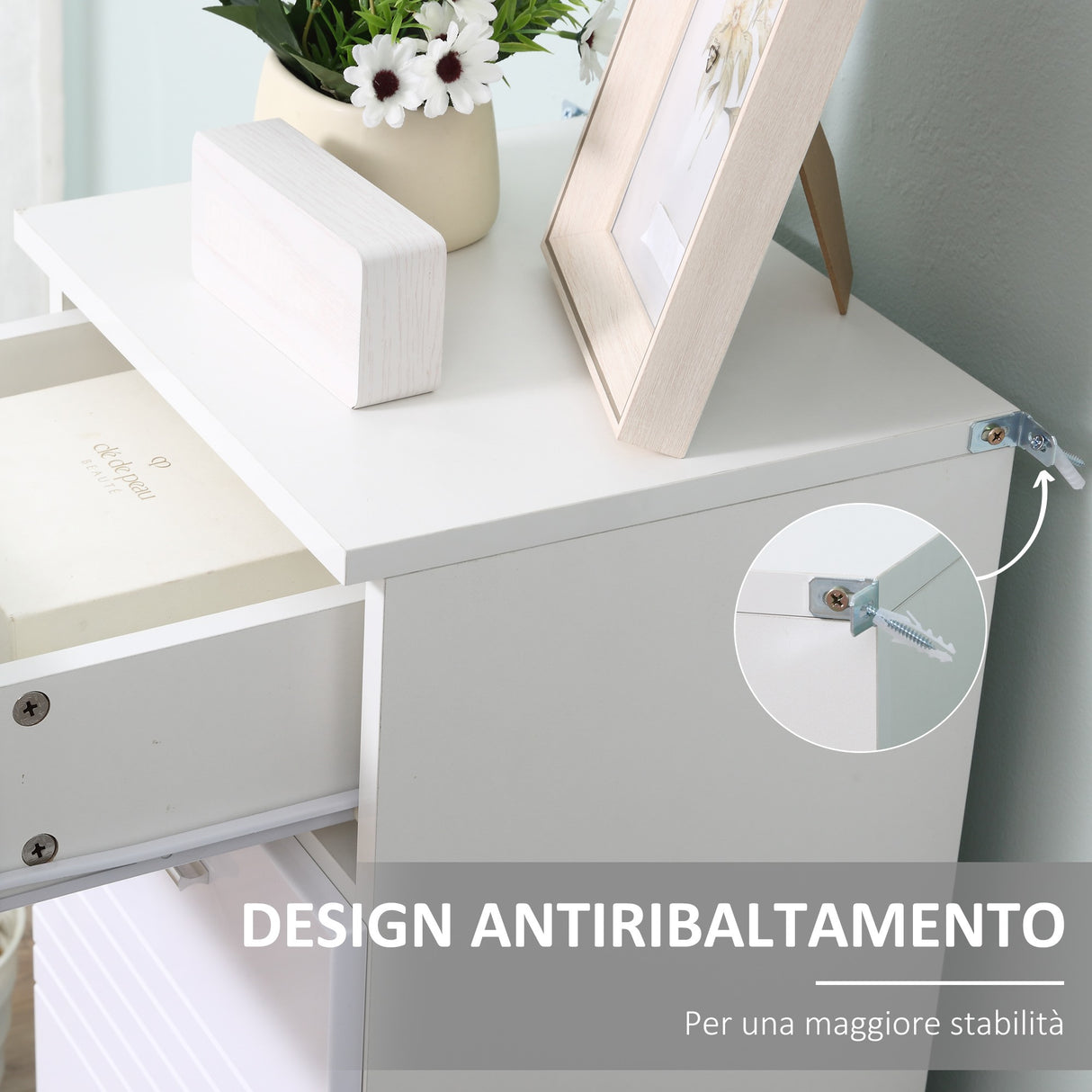 easycomfort easycomfort mobile bagno in legno con cassetto e armadietto 1 anta con mensole 35x30x77 5cm