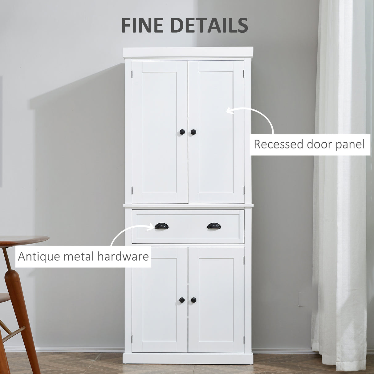 easycomfort easycomfort mobile cucina con armadietto superiore e inferiore e cassetto centrale in legno 76x40 5x184 cm bianco