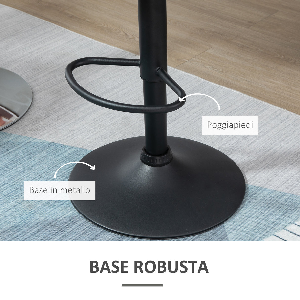 easycomfort easycomfort set 2 sgabelli da bar con altezza regolabile base in metallo seduta in velluto sgabelli cucina alti girevole con schienale e poggiapiedi 51 5x57 5x93 114 5cm grigio