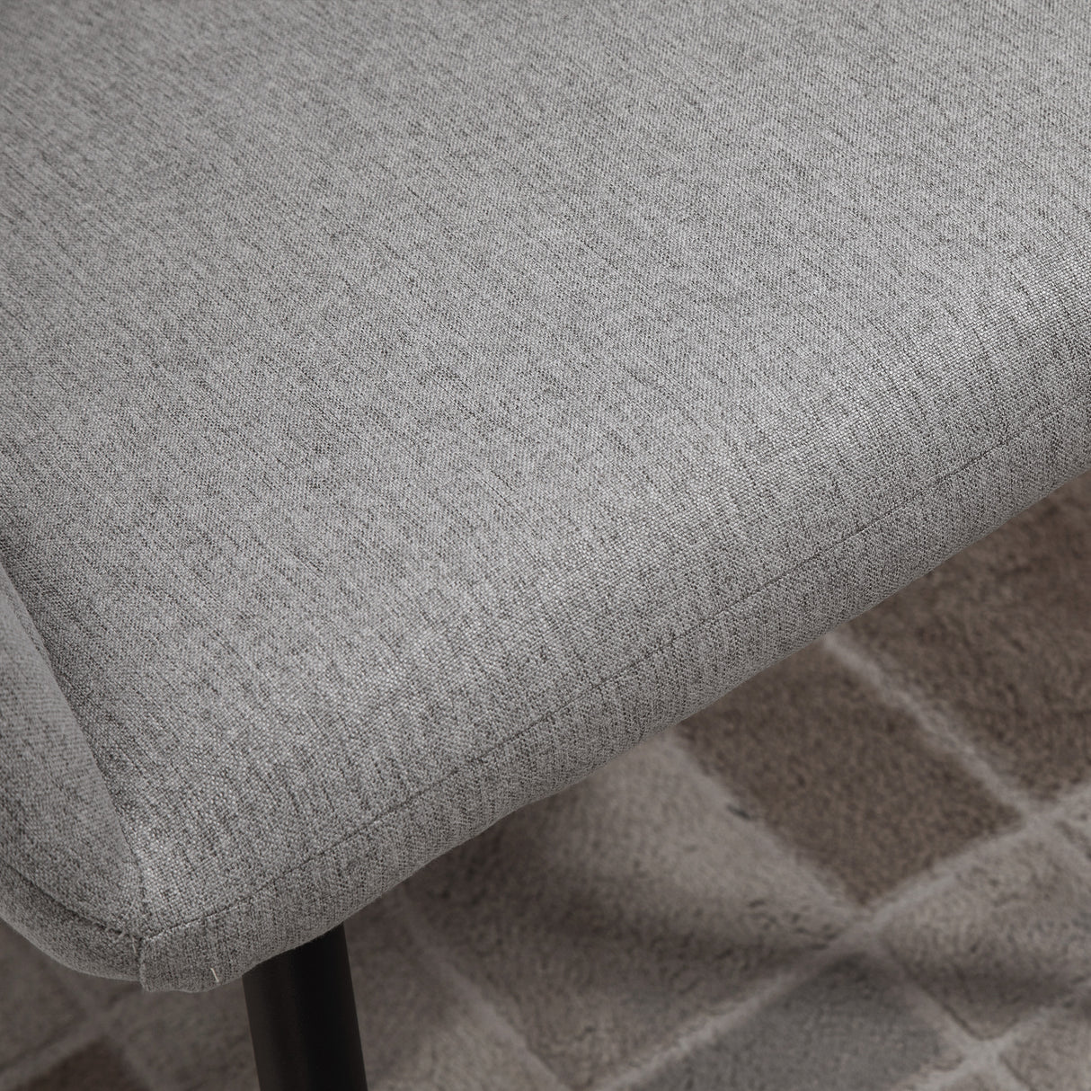 easycomfort easycomfort set di 2 sedie imbottite moderne con rivestimento in tessuto sedie per soggiorno e salotto grigio chiaro