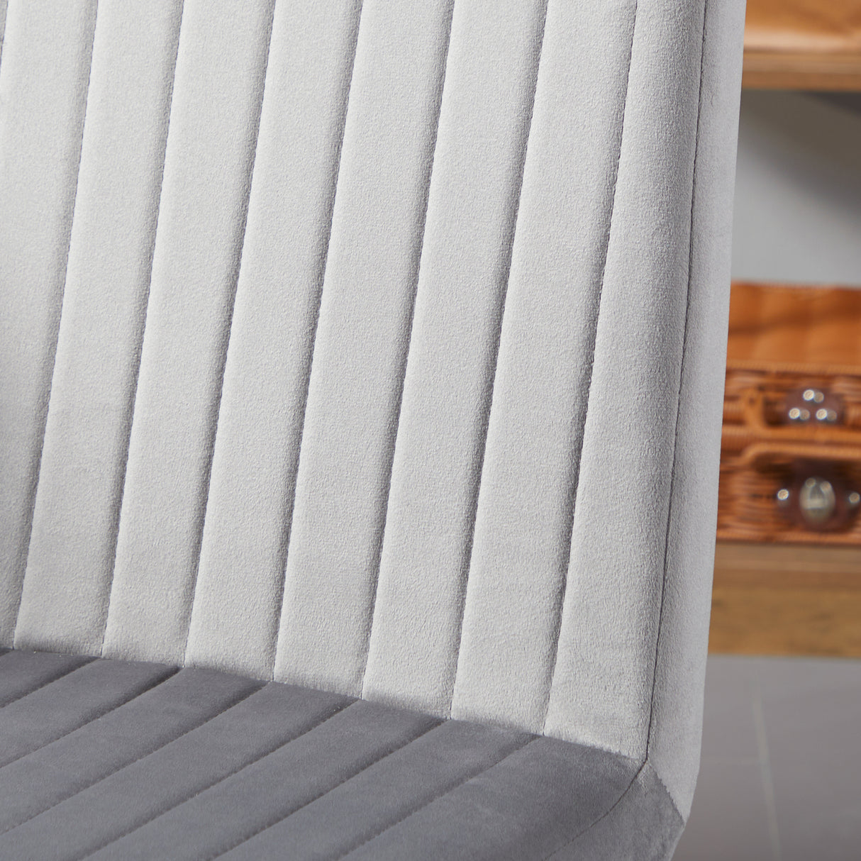 easycomfort easycomfort set 2 sedie da cucina imbottite e salvaspazio con gambe in acciaio 43x58x90 cm grigio e nero