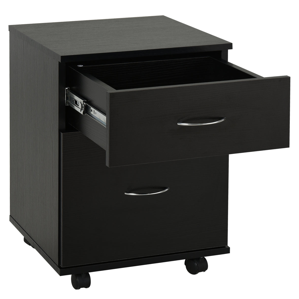 easycomfort easycomfort cassettiera a rotelle da ufficio salvaspazio in legno 41x39x58cm nero ean 8054111844734