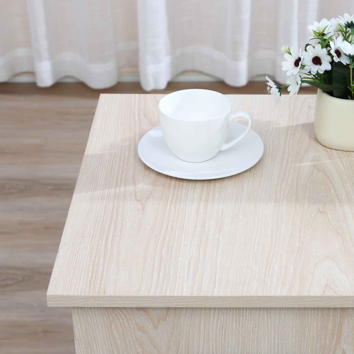 easycomfort easycomfort scrivania pc moderna per camera con 3 cassetti e 3 scaffali in legno per casa e ufficio 120x49x72cm