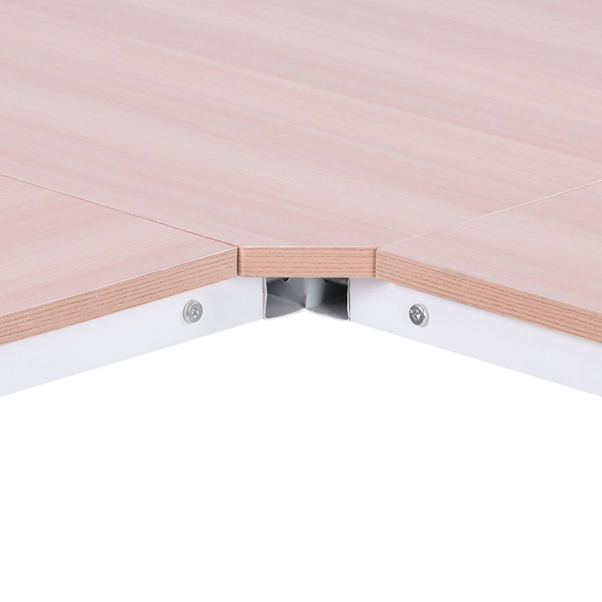 easycomfort easycomfort scrivania angolo spaziosa in legno e metallo rovere e bianco ean 8054144134208