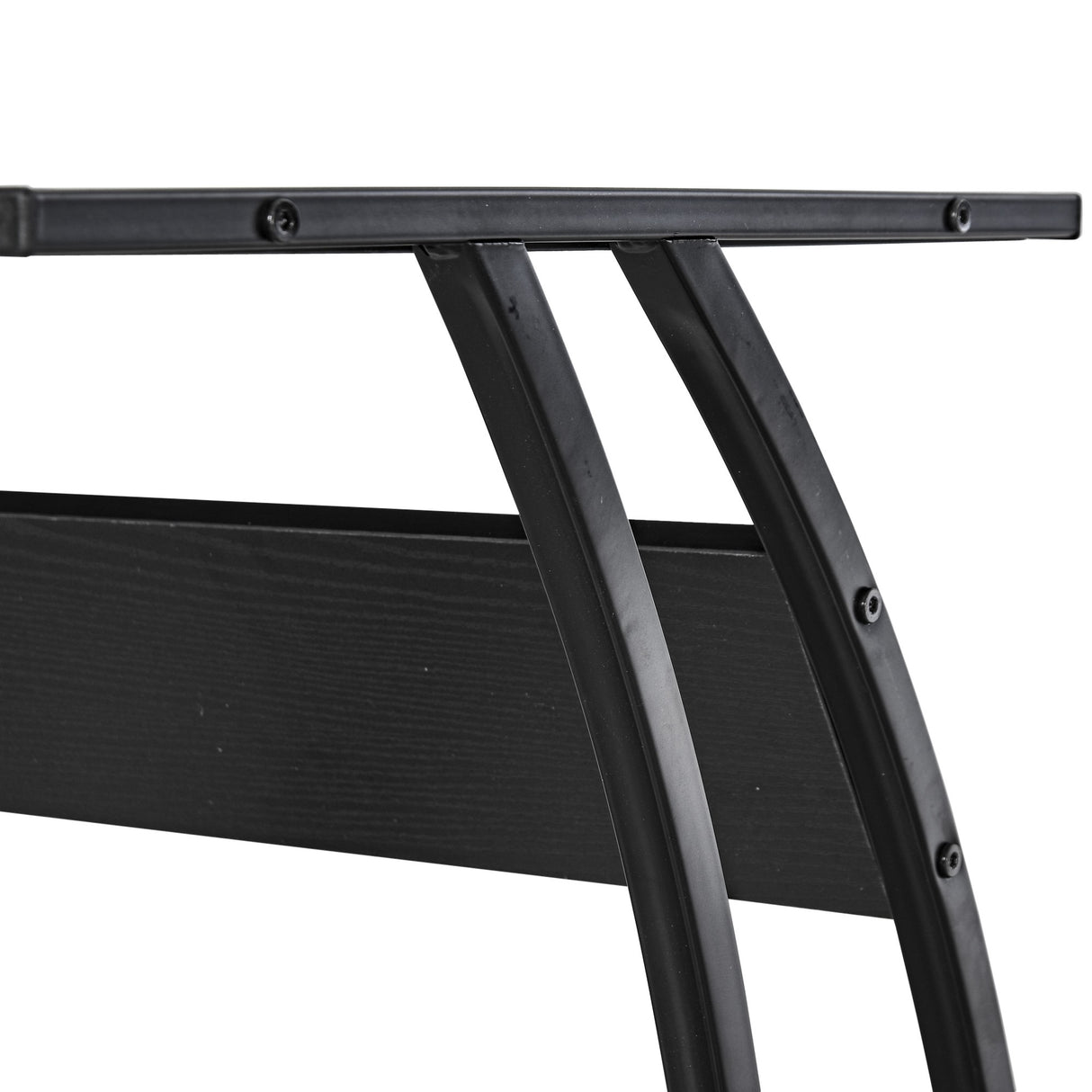 easycomfort easycomfort scrivania angolo in legno e metallo nera 112 5 x 152 x 74cm ean 8054144131795