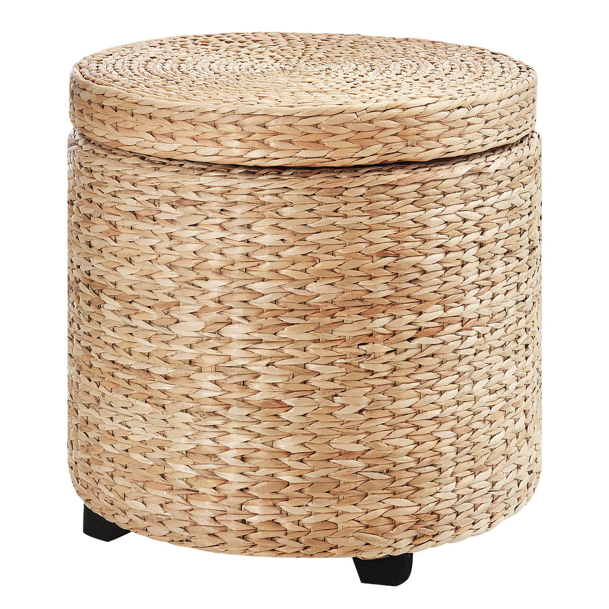 easycomfort easycomfort pouf contenitore rotondo stile boho con rivestimento naturale tavolino da salotto 43x43cm kaki