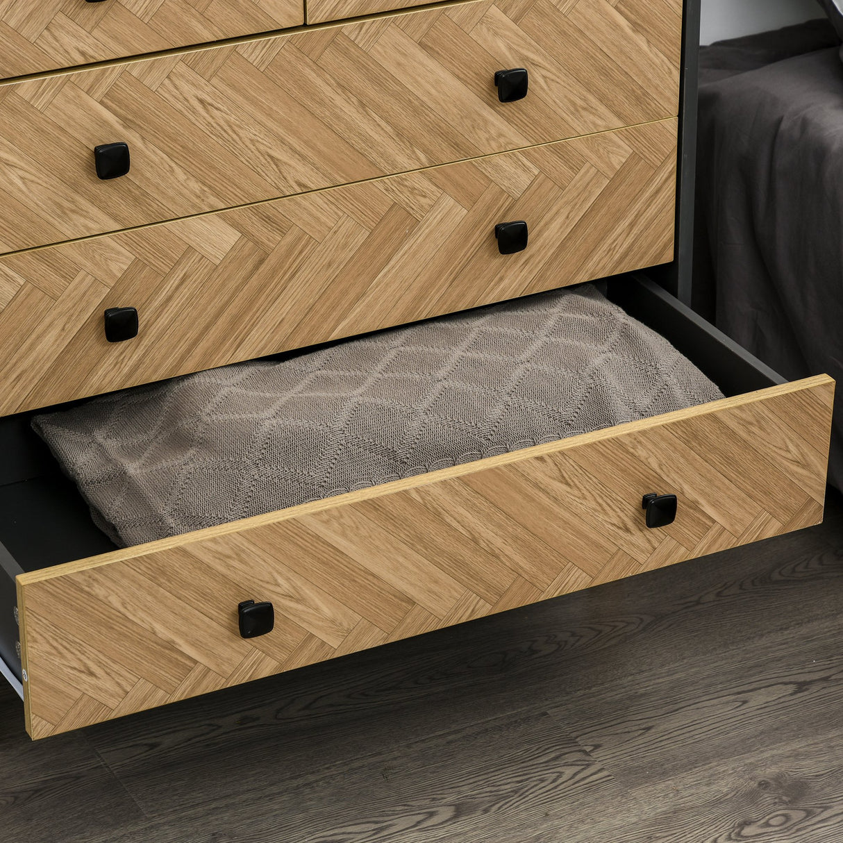 easycomfort easycomfort cassettiera per camera da letto con 5 cassetti in legno stile vintage industriale ean 8054111849449