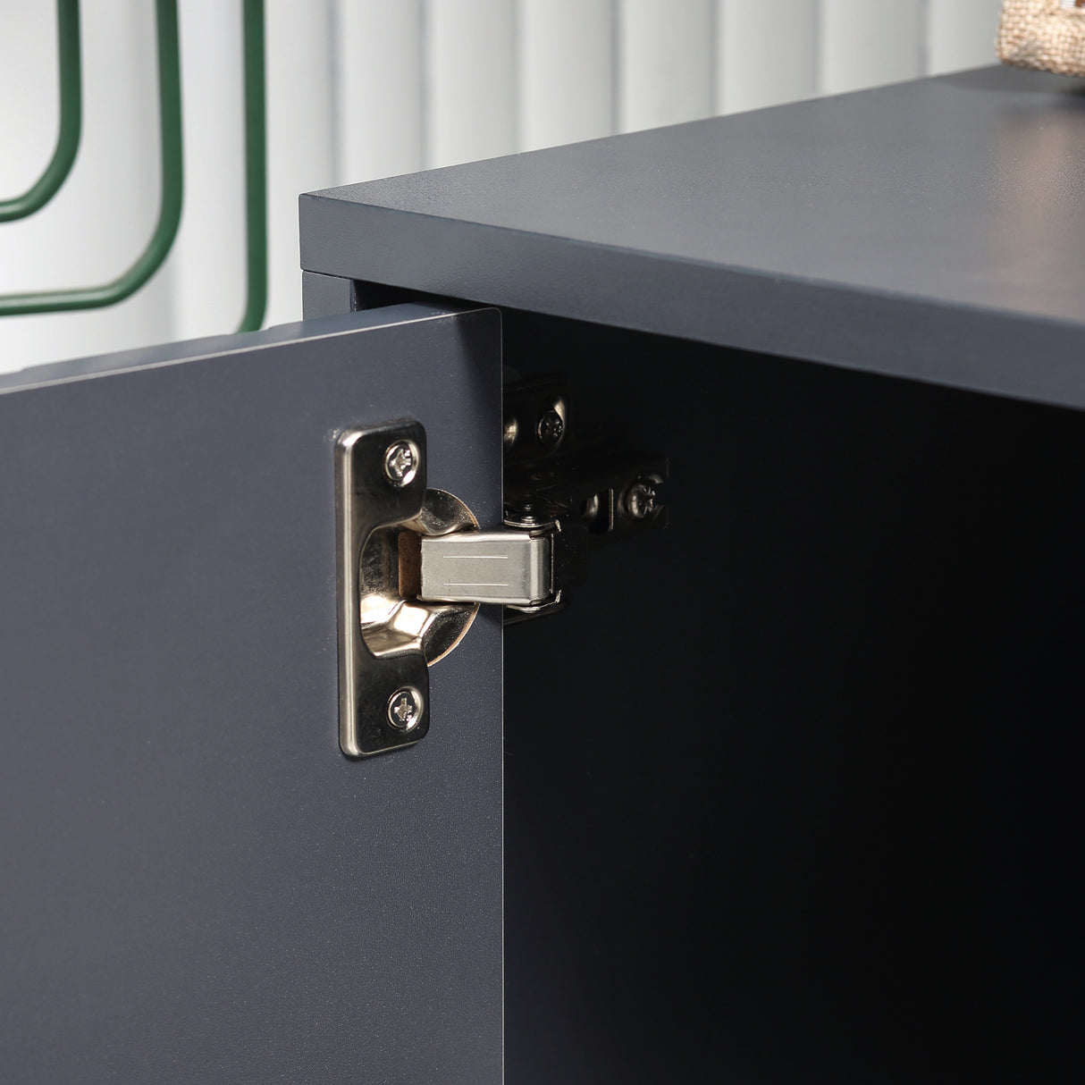 easycomfort easycomfort mobile scarpiera da ingresso con seduta imbottita e armadietto per 4 paia di scarpe 80x33x49cm grigio