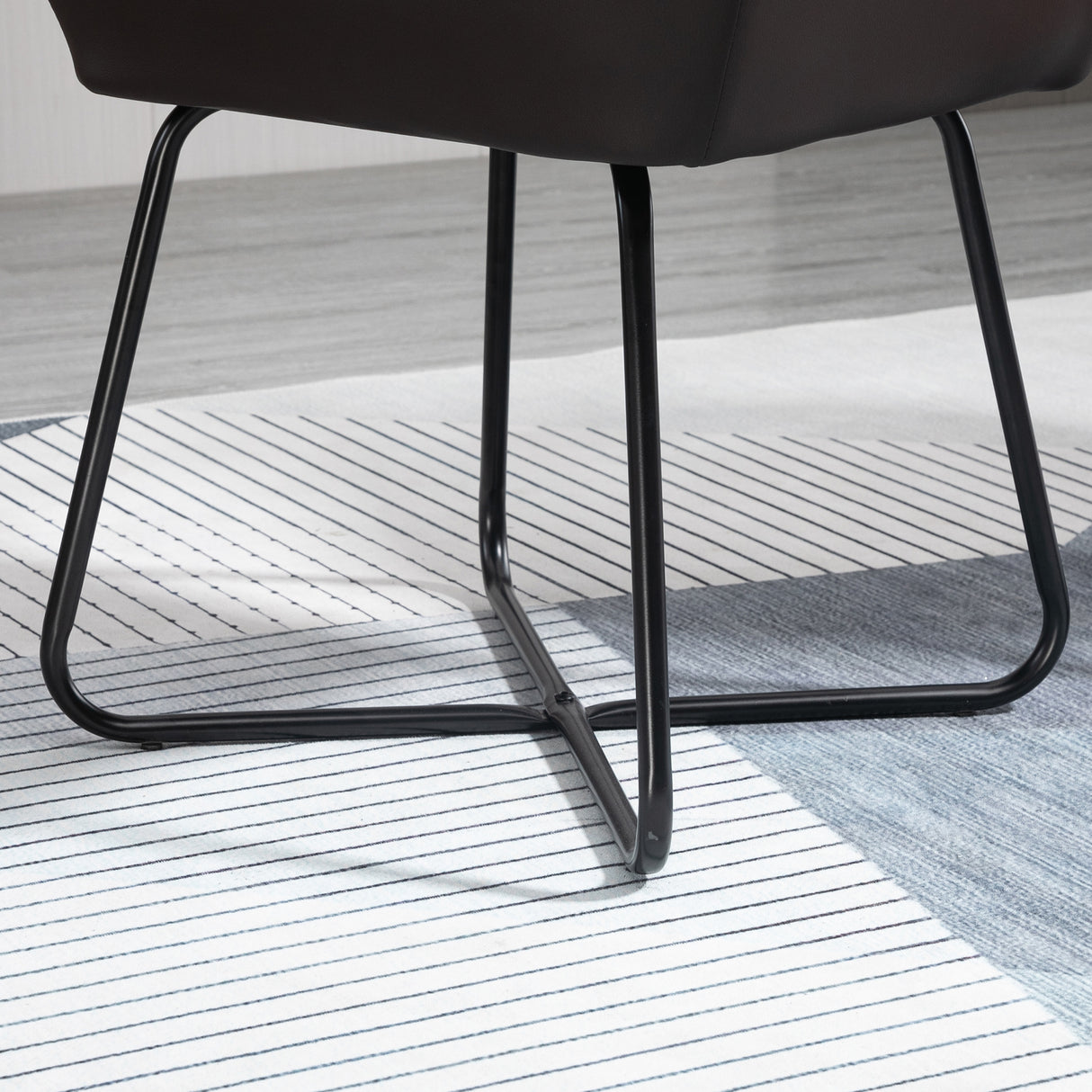 easycomfort easycomfort set 2 sedie moderne per sala da pranzo cucina o soggiorno sedie imbottite in similpelle marrone 60x56 5x85cm