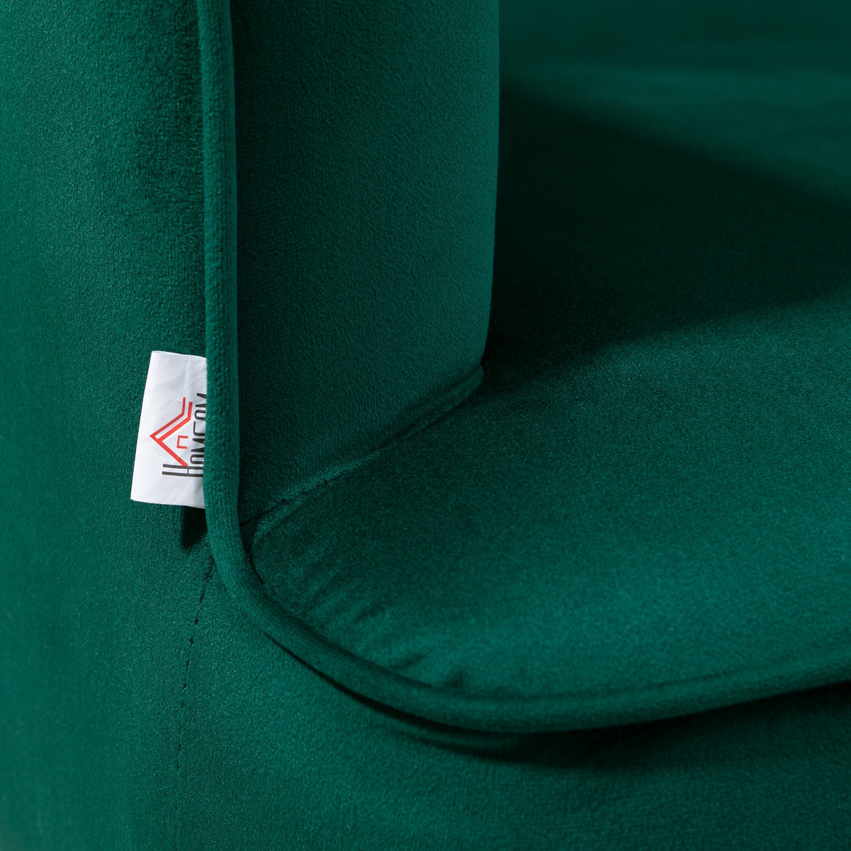 easycomfort easycomfort poltrona da camera da letto in tessuto effetto velluto con gambe in acciaio 62x69x75 cm verde