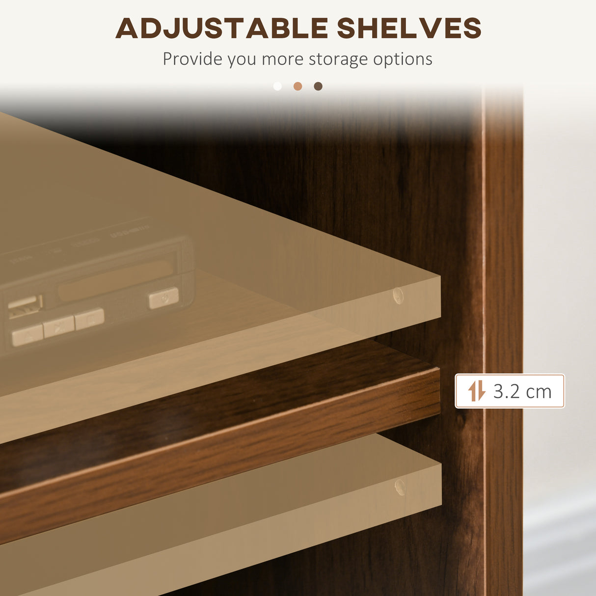 easycomfort easycomfort mobile porta tv fino 65 con 2 armadietti e 2 vani aperti in legno 150x40x56cm marrone