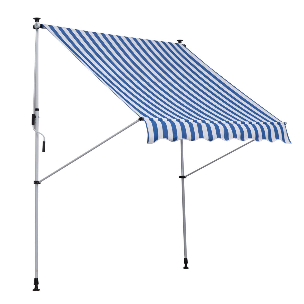 easycomfort tenda da sole da esterno a rullo con manovella altezza e angolazione regolabile 200x150cm 30042