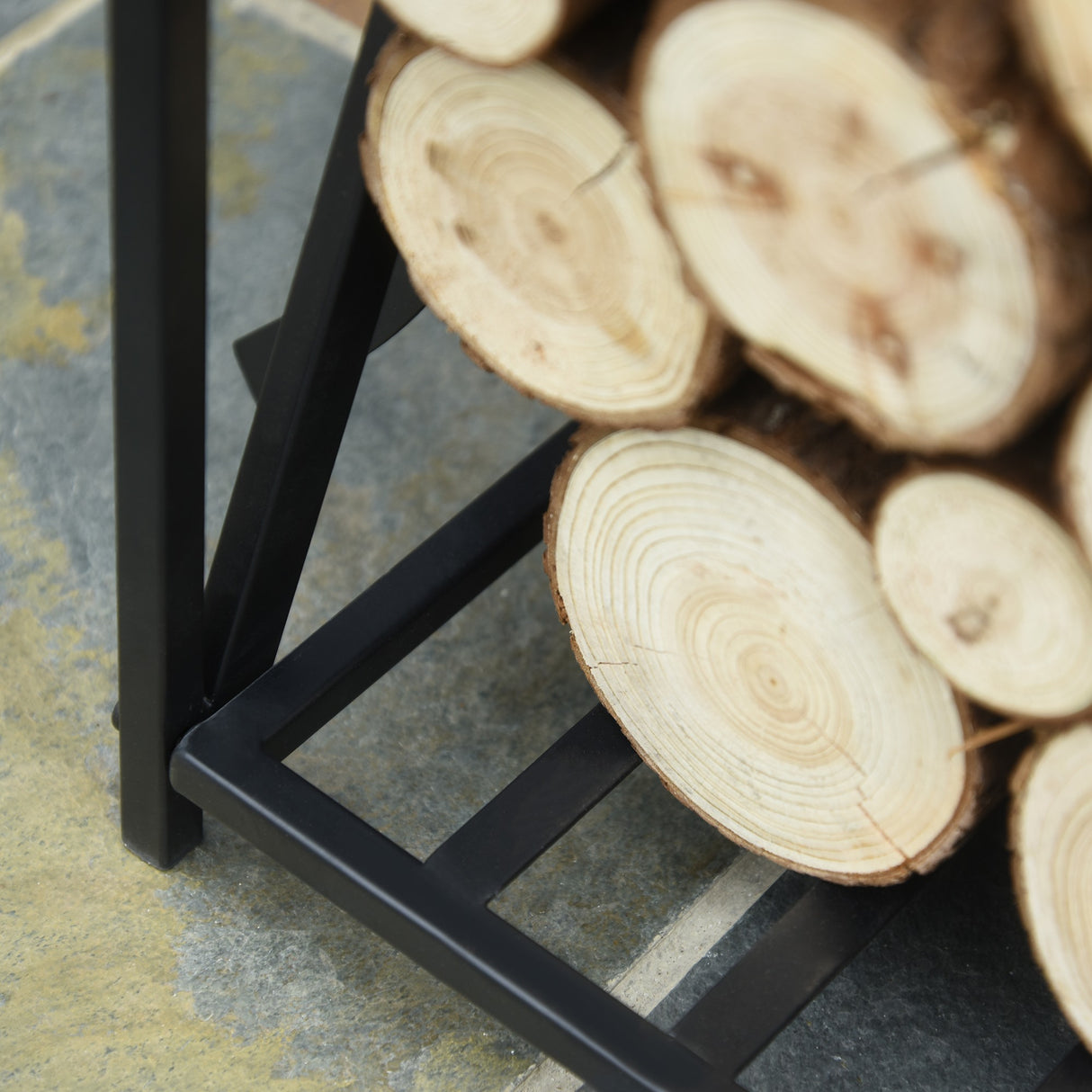 easycomfort portalegna da interno ed esterno in acciaio porta legna per camino con attizzatoio paletta scopino pinza 46x30x76cm nero